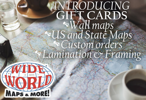 Gift Cards for World Wide Maps & MORE! - Wide World Maps & MORE! - Gift Card - Wide World Maps & MORE! - Wide World Maps & MORE!