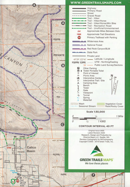 Red Rock Canyon, NV No. 2474S - Wide World Maps & MORE!