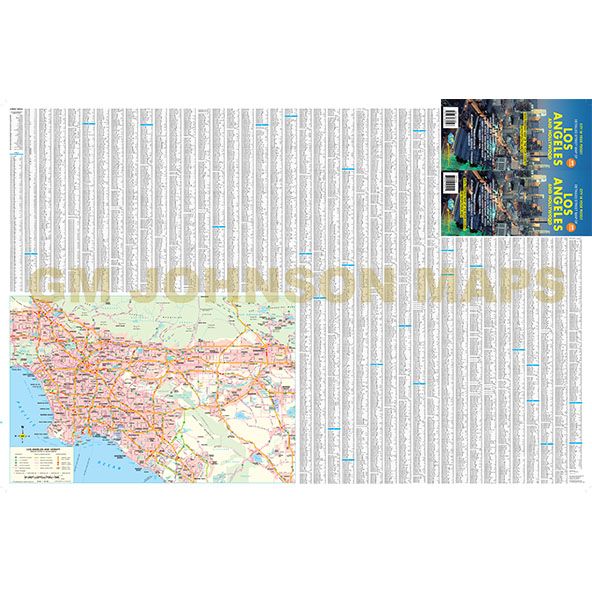 Detailed Street Map of Los Angeles and Hollywood, GPS Compatible (City in Your Pocket) - Wide World Maps & MORE!