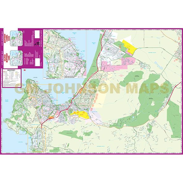 2019 Monterey / Carmel / Salinas, California Street Map - Wide World Maps & MORE!