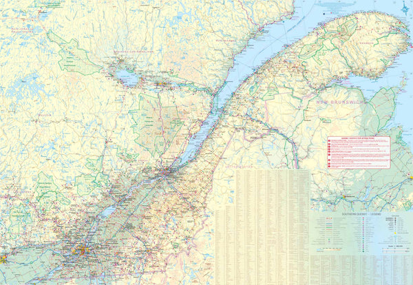 Montréal & Southern Quebec - Wide World Maps & MORE! - Map - ITMB Publishing, Ltd. - Wide World Maps & MORE!