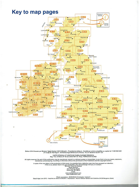 Michelin Great Britain & Ireland Road Atlas - Wide World Maps & MORE! - Map - Michelin Travel Partner - Wide World Maps & MORE!