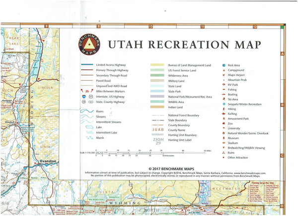 Utah Recreation Map - Wide World Maps & MORE! - Map - Benchmark Maps - Wide World Maps & MORE!