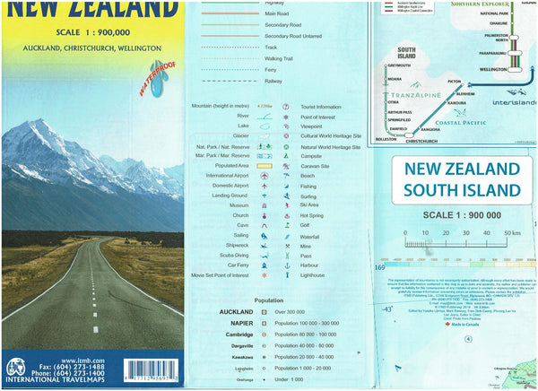 New Zealand - Wide World Maps & MORE! - Map - ITMB Publishing, Ltd. - Wide World Maps & MORE!