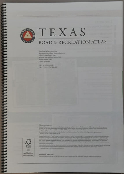 Texas Road and Recreation Atlas - Wide World Maps & MORE!
