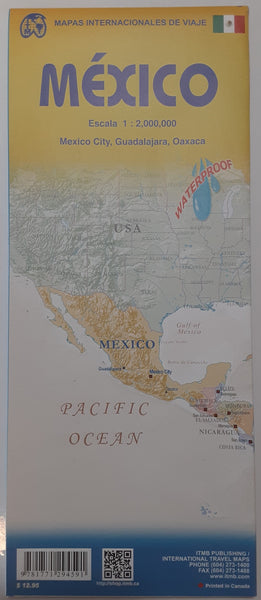 Mexico Travel Reference Map 1:2M Waterproof - Wide World Maps & MORE!