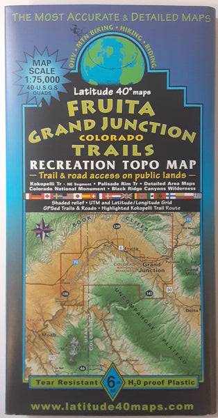 Fruita | Grand Junction, Colorado Trails Recreation Topo Map - Wide World Maps & MORE!