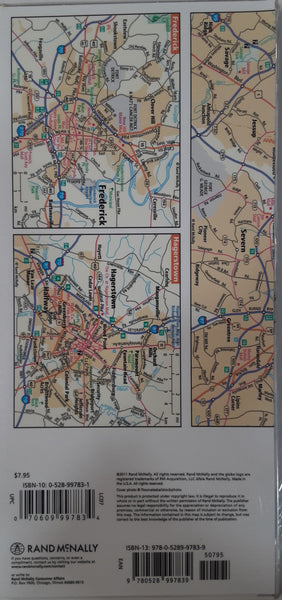 Easy To Fold! Delaware & Maryland State Map (Laminated Fold Map) - Wide World Maps & MORE!