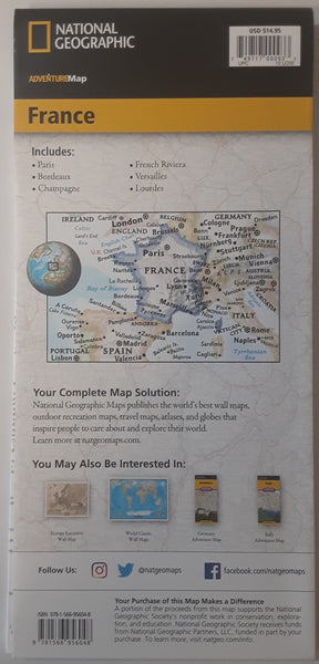 France (National Geographic Adventure Map, 3313) - Wide World Maps & MORE!